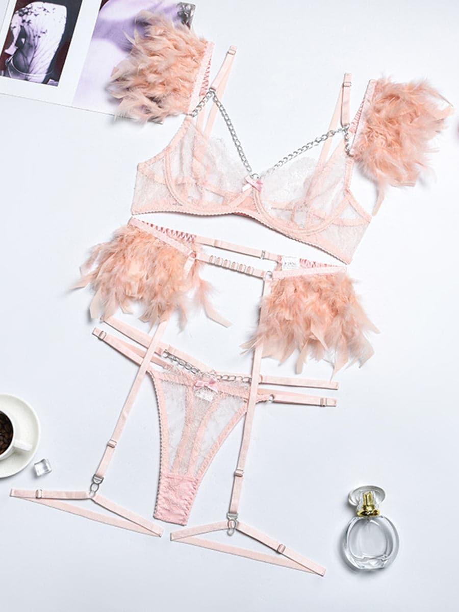 Lace Plumage Bra Set MSL002 - MISS ORD