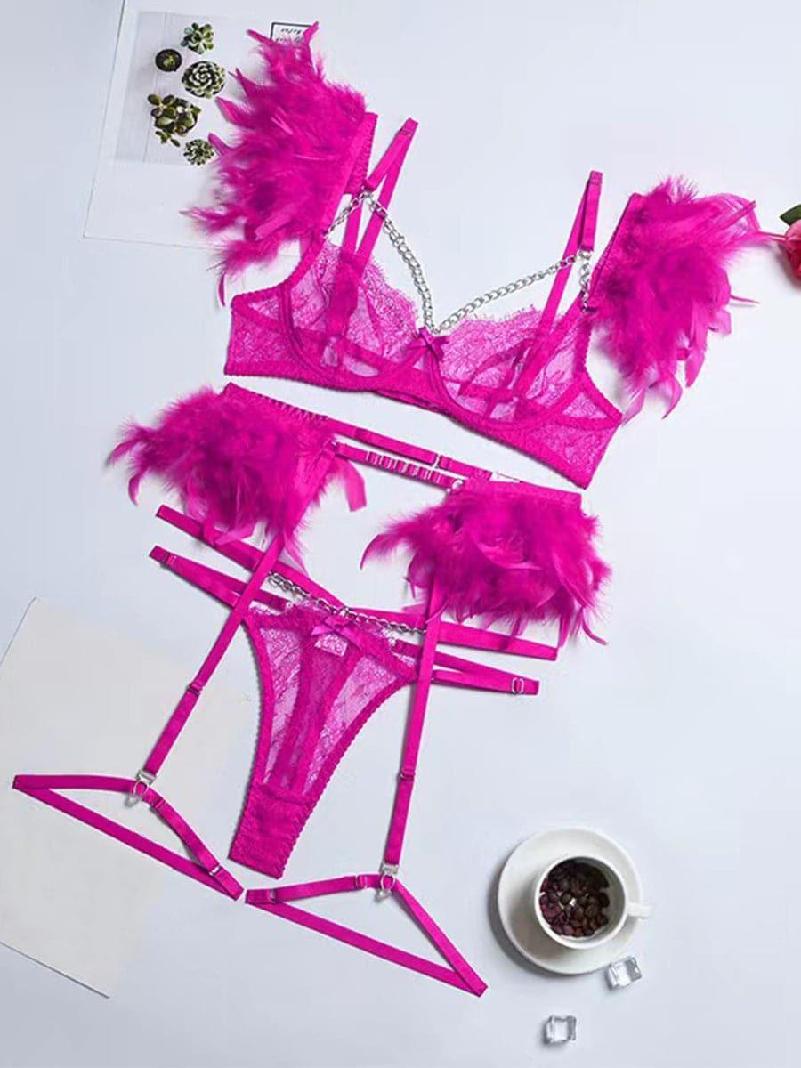 Lace Plumage Bra Set MSL002 - MISS ORD