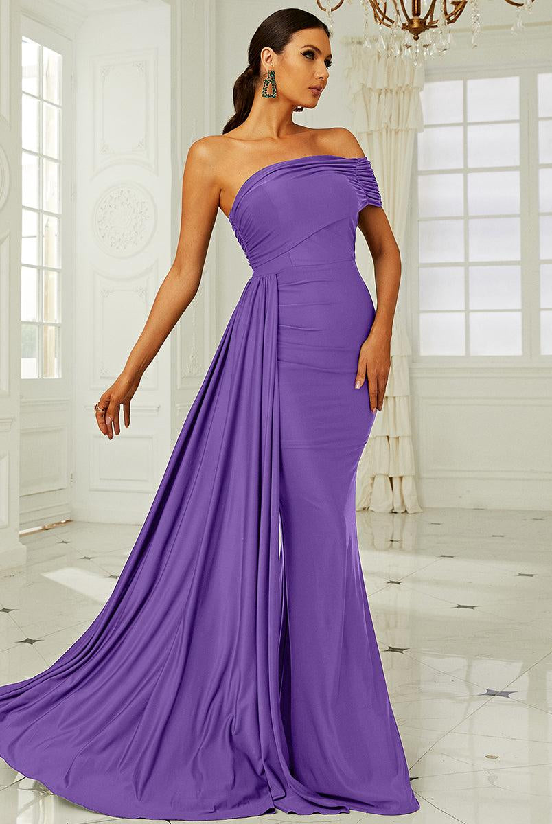 Draping Emerald Green Dress XH2158 - MISS ORD