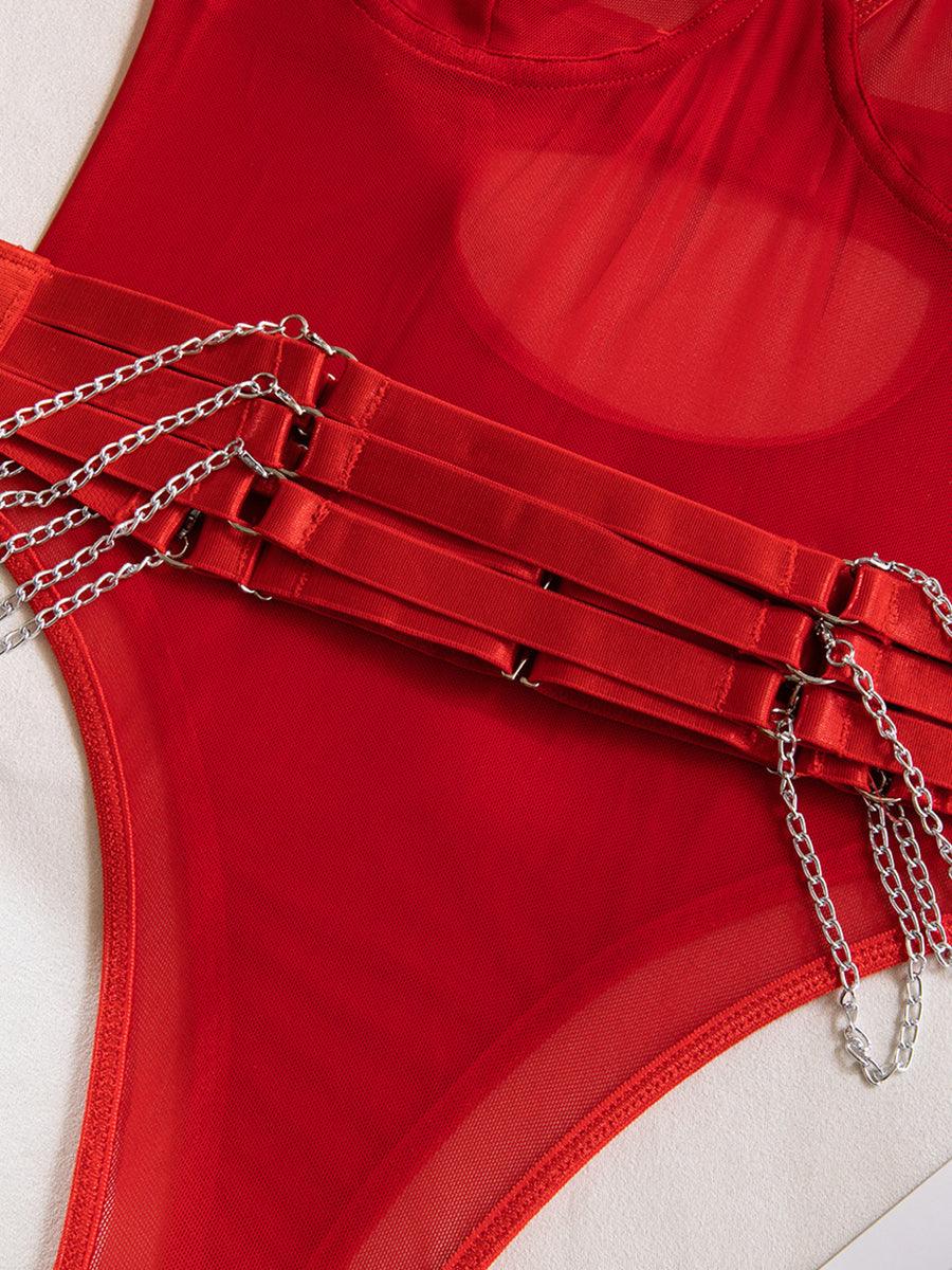 Sexy See Through Chain Teddy MSL030 - MISS ORD