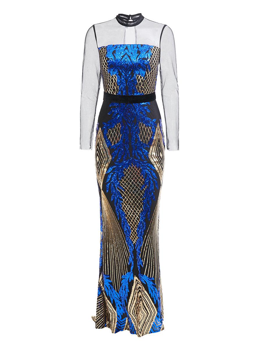 Stand Collar Mermaid Evening Dress RD50209 - MISS ORD