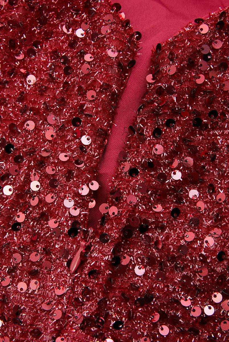 Crew Neck Mermaid Evening Dress XJ2142 - MISS ORD