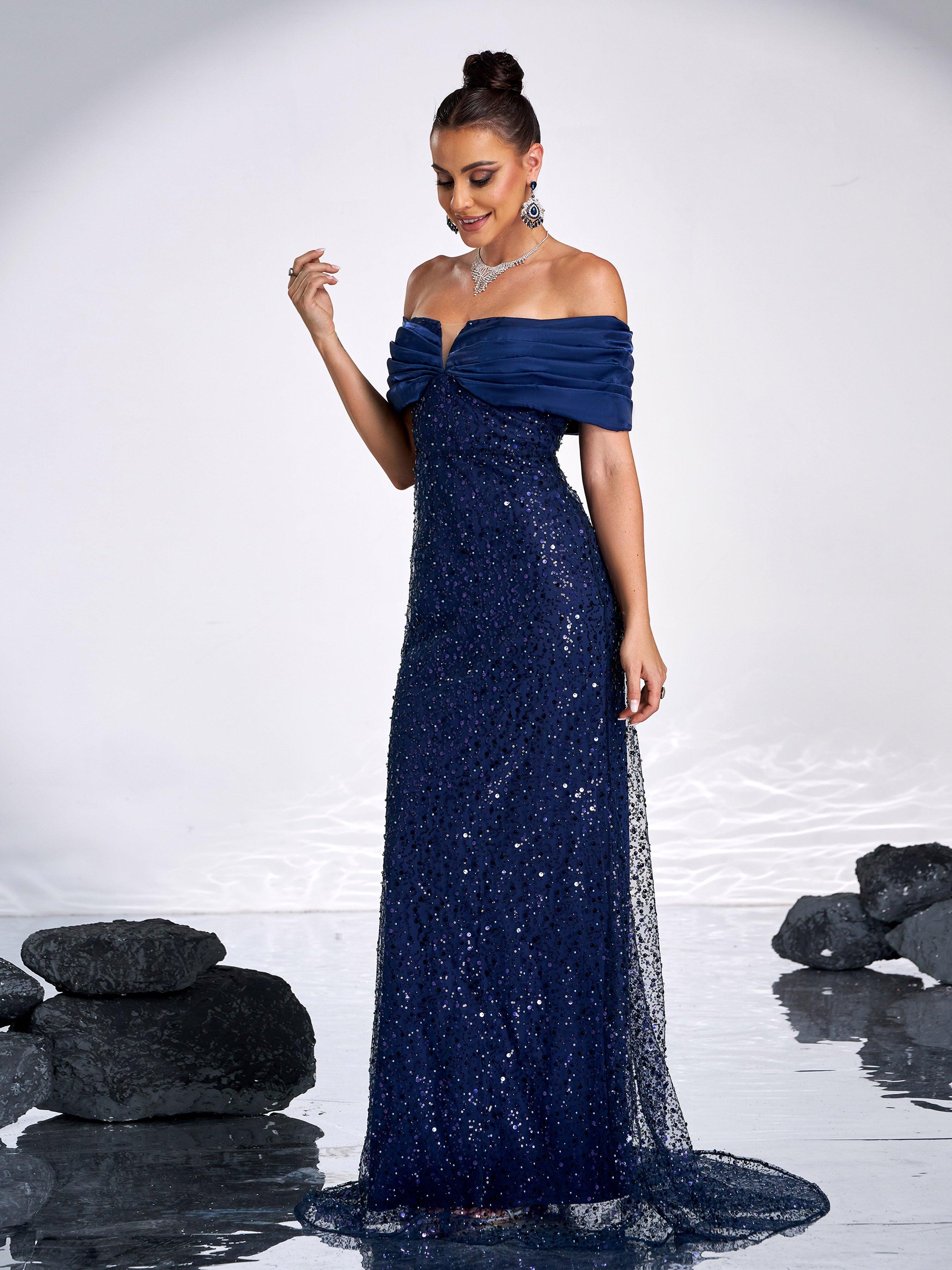 Sparkling Sequin Strapless Evening Gown Dresses GM00602 - MISS ORD