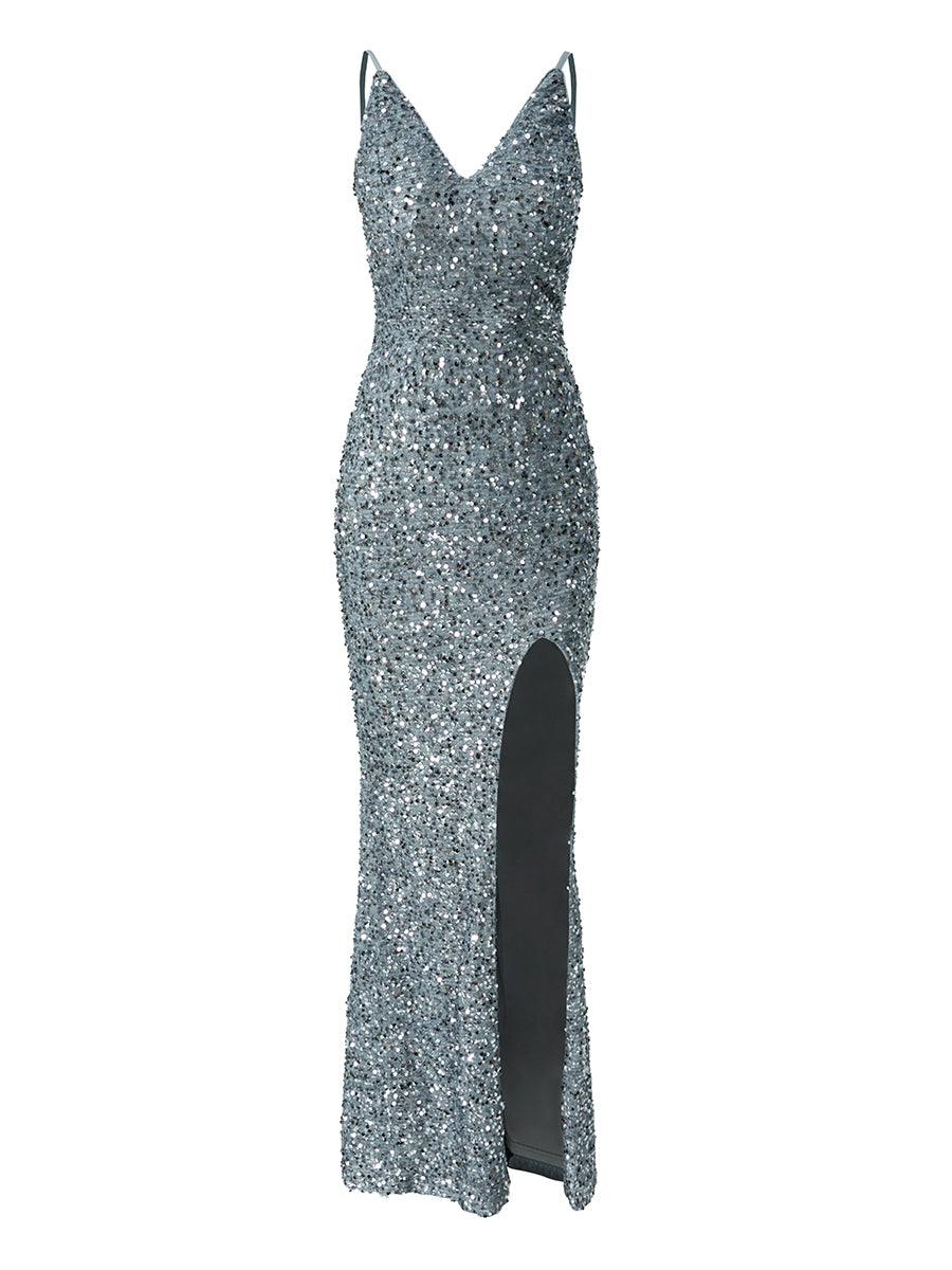 Spaghetti Straps Split Prom Dress XJ437 - MISS ORD