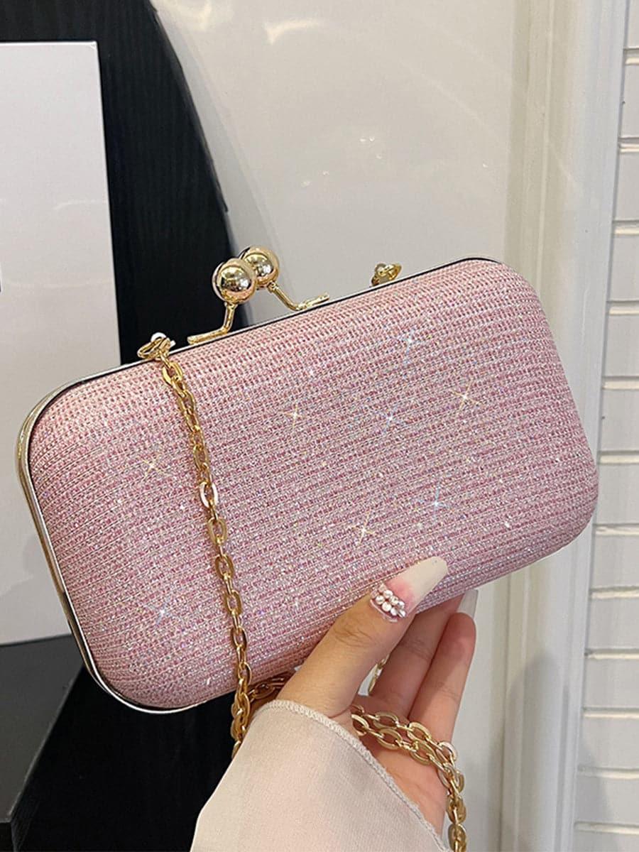 Glitter Chain Box Evening Clutch Bag MNBF094 - MISS ORD