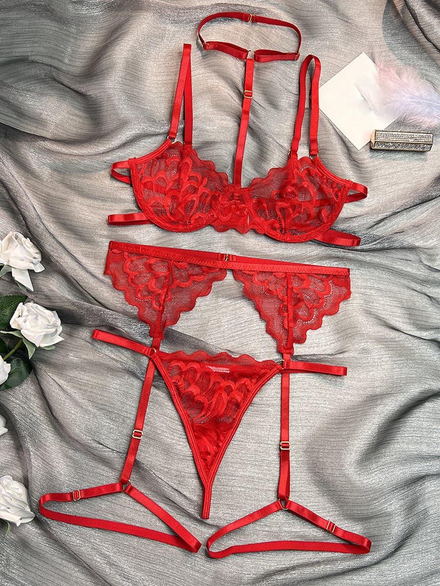 Halter Butterfly Lingerie Set MSL008 - MISS ORD