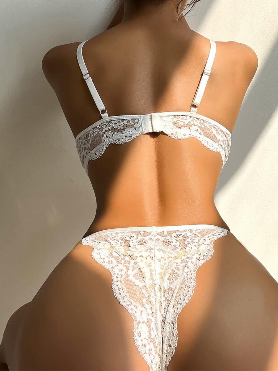 Lace See Through Lingerie Set MSL047 - MISS ORD