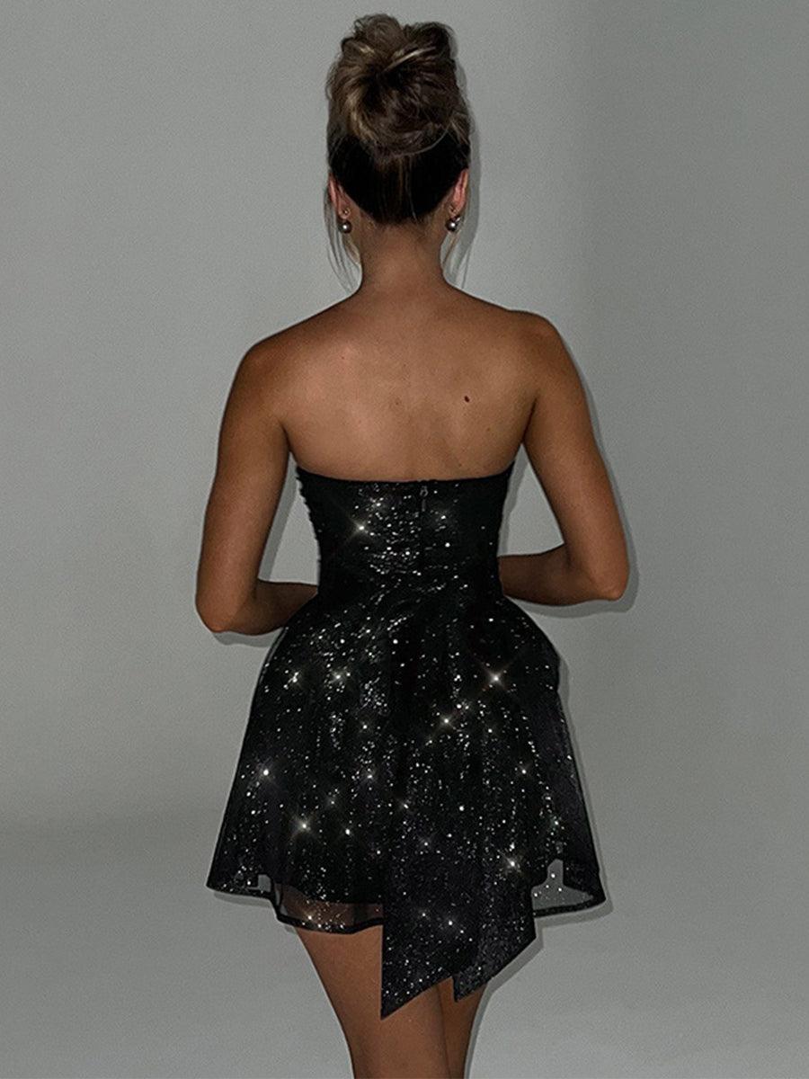 Ruched Strapless A-line Party Dress MCW1193 - MISS ORD