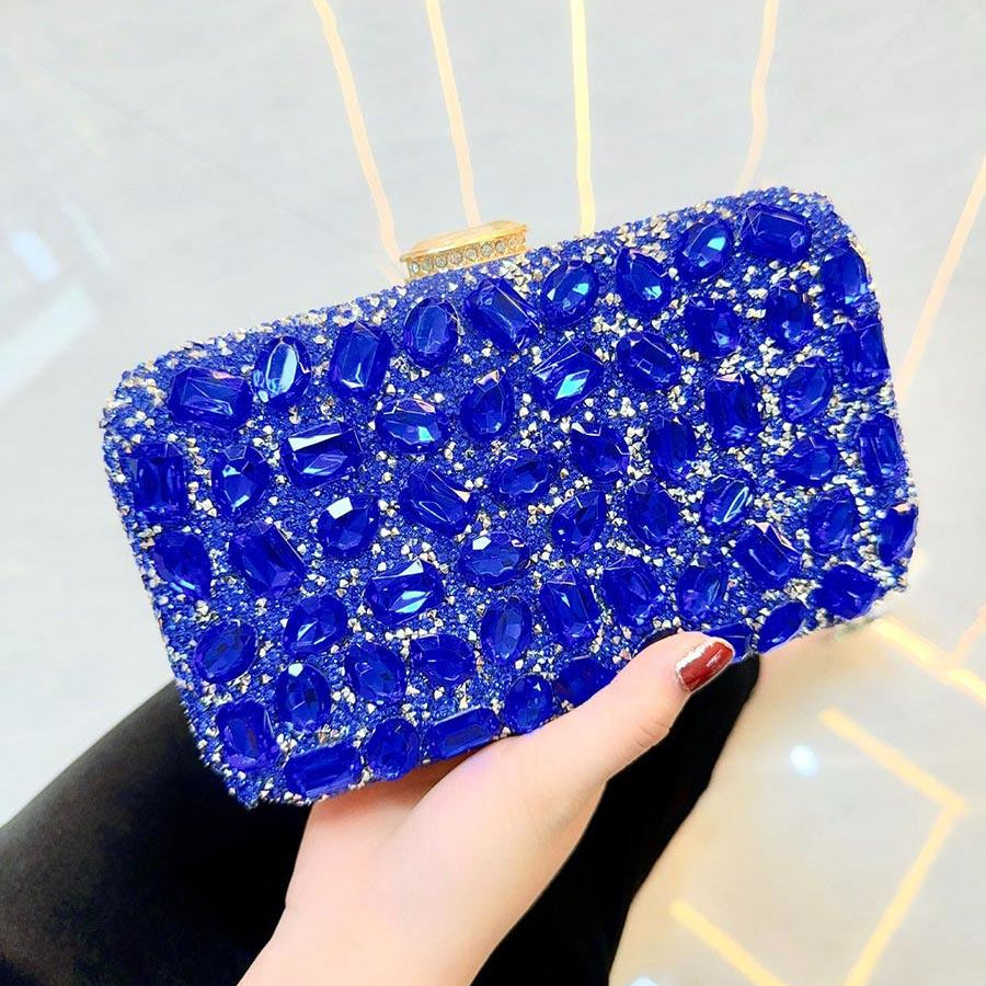 Luxe Rhinestone Evening Box Clutches MNBF111 - MISS ORD