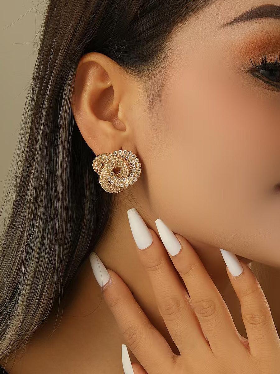 Stylish Banquets Rhinestones Earrings MSE20012 - MISS ORD