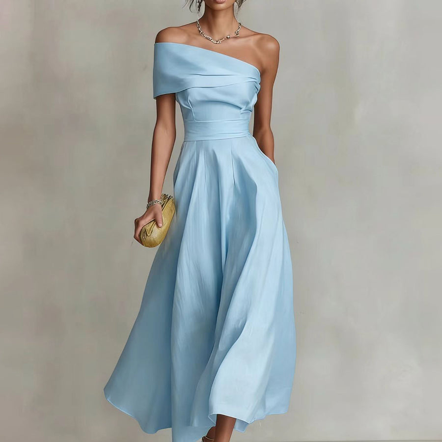 One Shoulder A-line Prom Dress XF251336