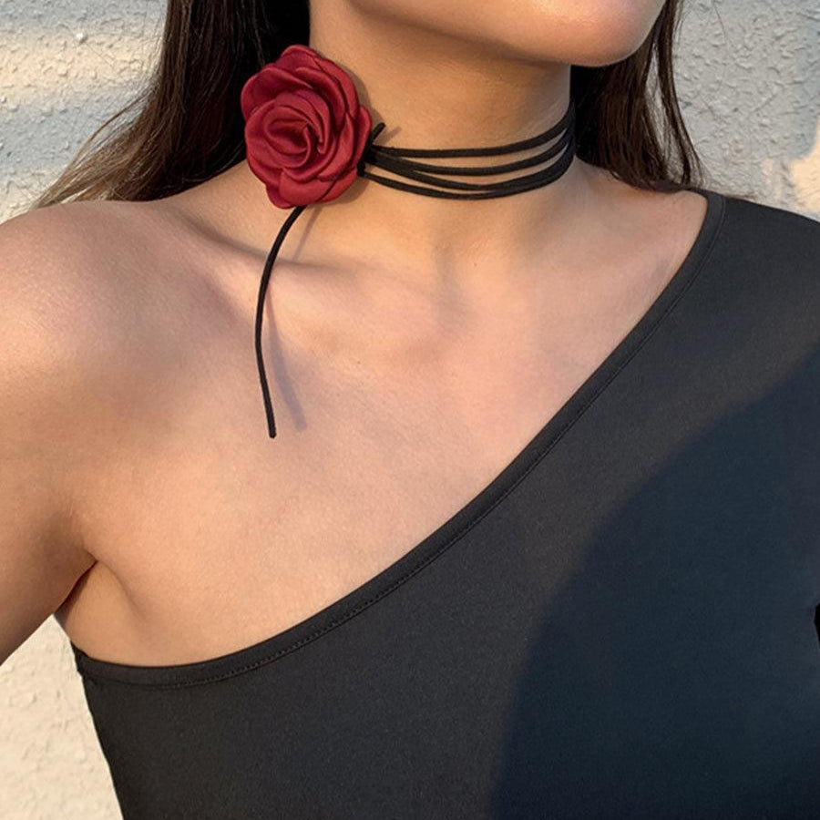 Sweet Free Knotted Camellia Necklace MSN20002 - MISS ORD