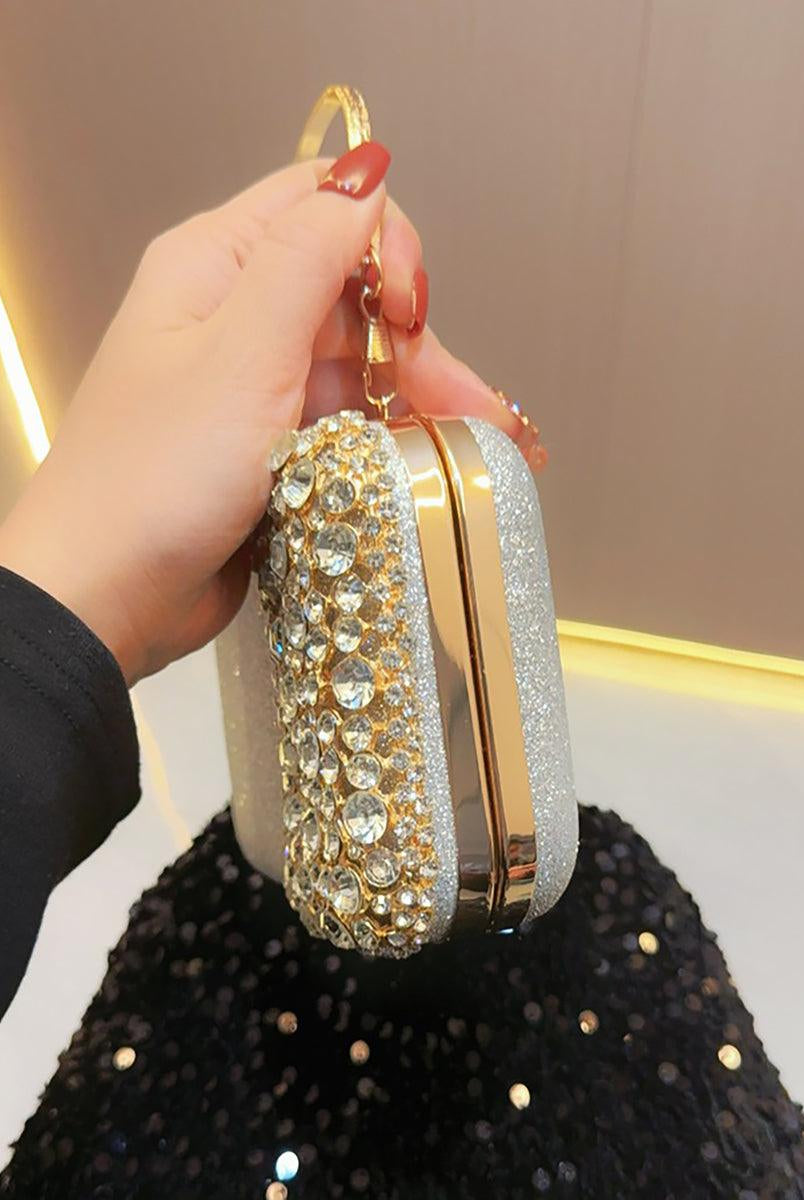 Inlay Rhinestone Evening Box Clutch Bags MNBF025 - MISS ORD