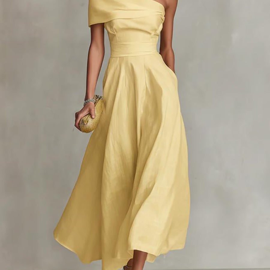 One Shoulder A-line Prom Dress XF251336