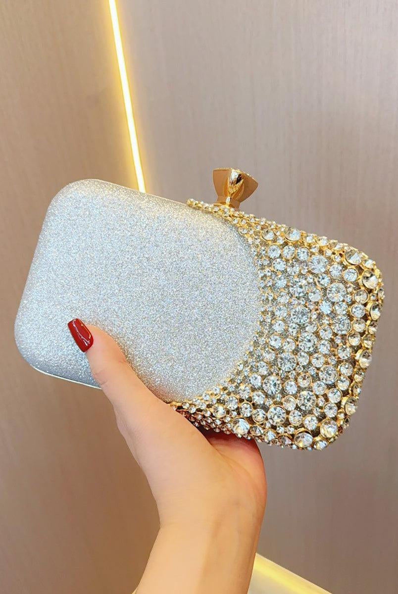 Inlay Rhinestone Evening Box Clutch Bags MNBF025 - MISS ORD