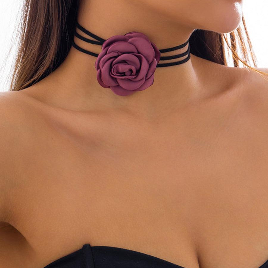 Sweet Free Knotted Camellia Necklace MSN20002 - MISS ORD