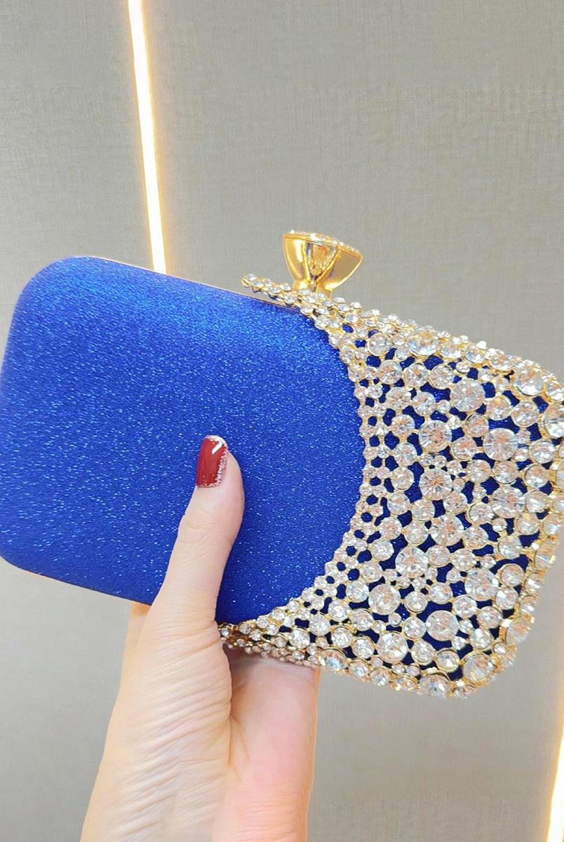 Inlay Rhinestone Evening Box Clutch Bags MNBF025 - MISS ORD