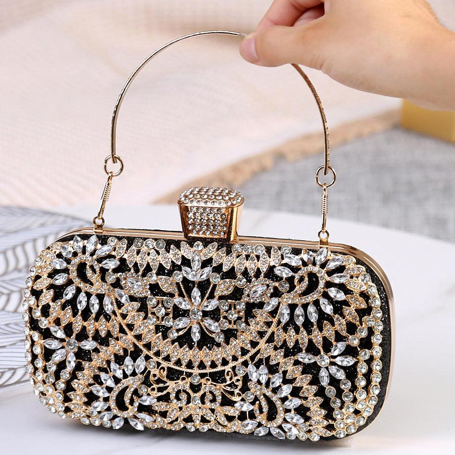 Inlay Rhinestone Dinner Clutch Bag MNBF013 - MISS ORD