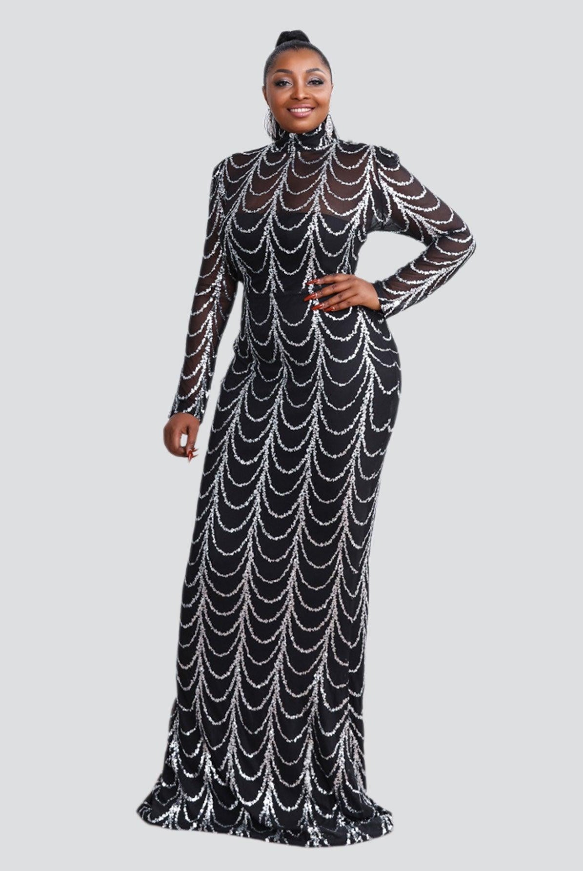 Plus Beads Chain Mermaid Prom Dress P0080 - MISS ORD