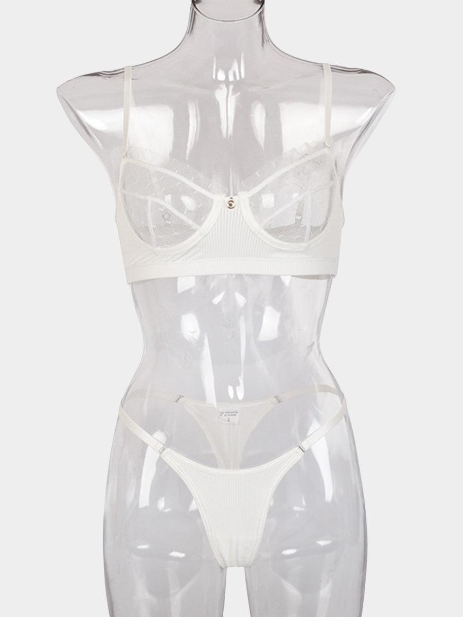 Lace Underwire Mesh Sexy Lingerie Set MSL044 - MISS ORD