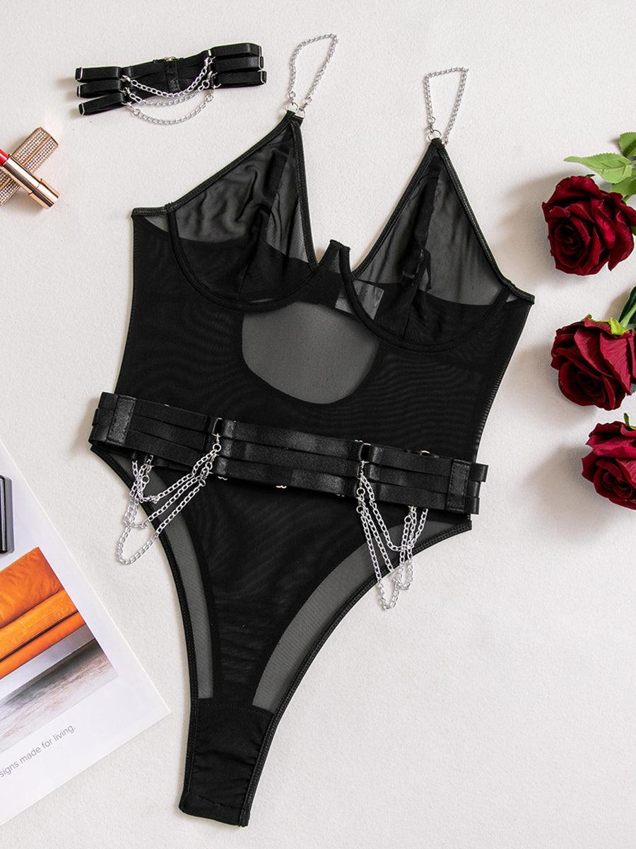 Sexy See Through Chain Teddy MSL030 - MISS ORD