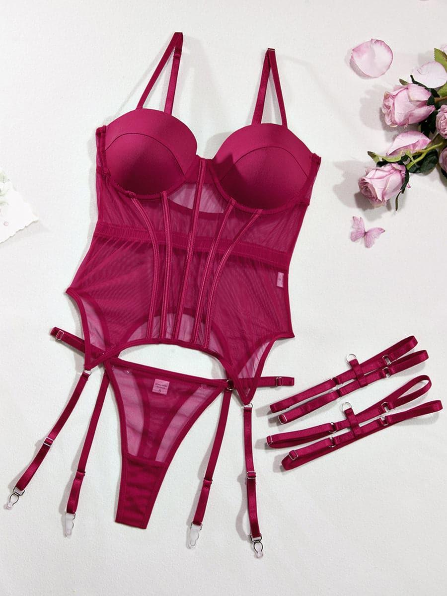 Sexy See Though Bustier Set MSL006 - MISS ORD