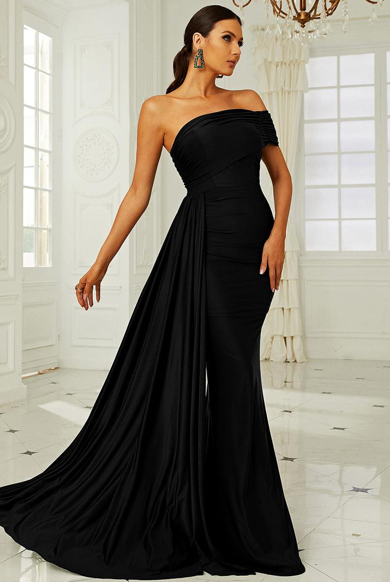 Draping Emerald Green Dress XH2158 - MISS ORD