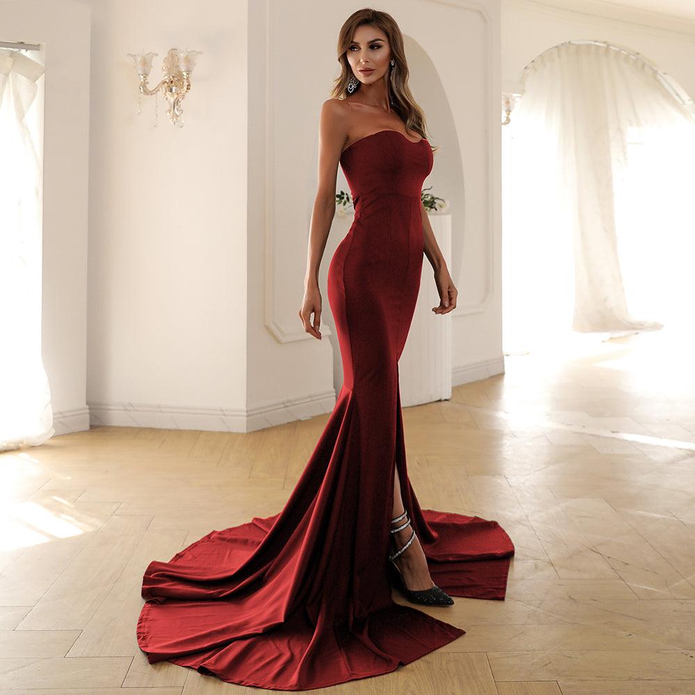 Strapless Mermaid Evening Dress FT1683 - MISS ORD