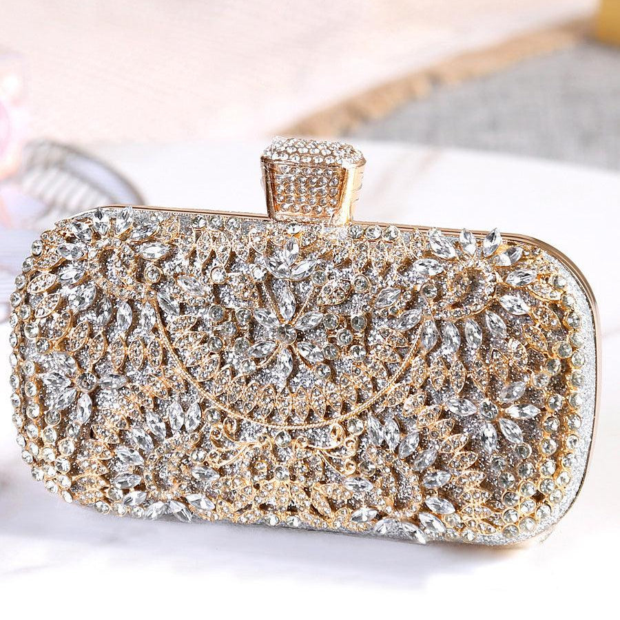 Inlay Rhinestone Dinner Clutch Bag MNBF013 - MISS ORD