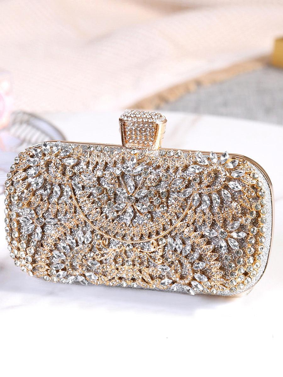 Inlay Rhinestone Dinner Clutch Bag MNBF013 - MISS ORD
