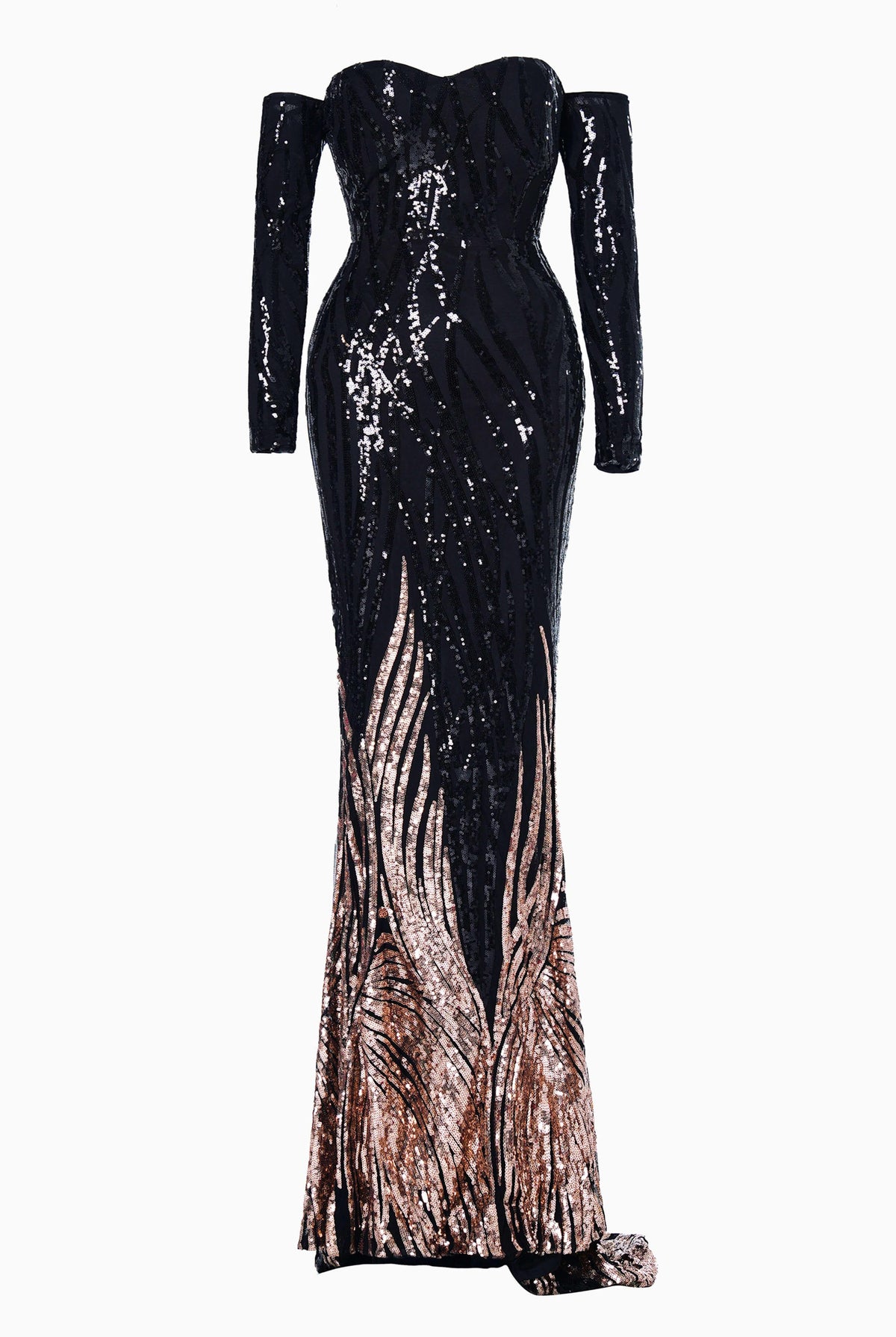 Mermaid Sequin Evening Dress M0296 - MISS ORD