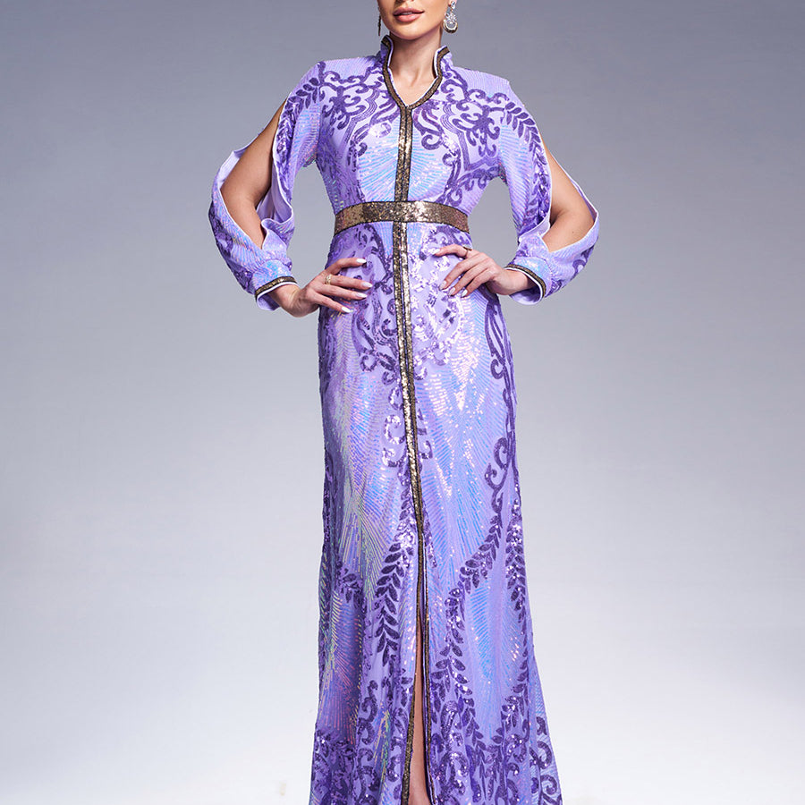 Cutout Sequin Maxi Dress ME00330