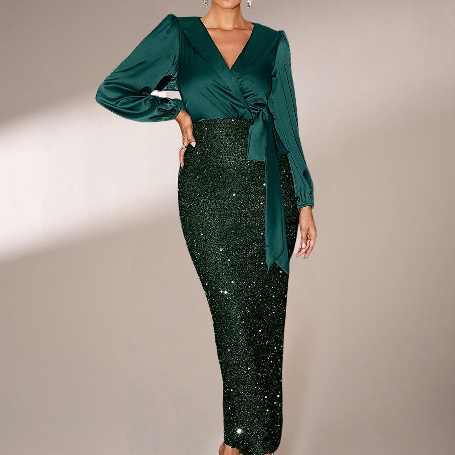 Formales Wickelkleid M02081