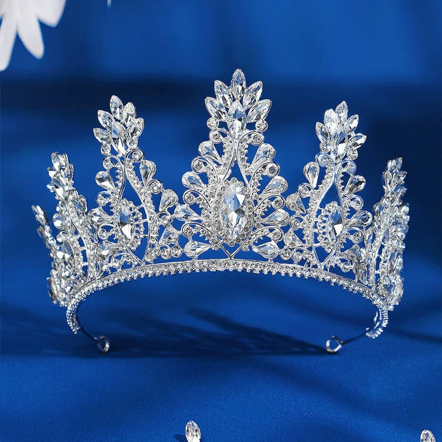 Inlay Stone Crystal Bride Crown Headpiece MHG0016 - MISS ORD
