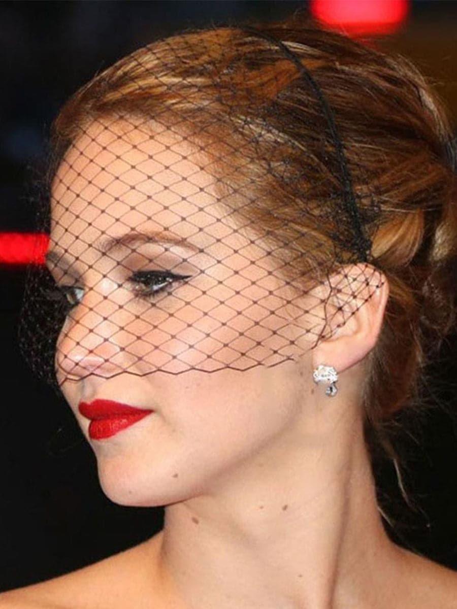 Inlay Stone Mesh Veil Banquet Headpieces MTS0008 - MISS ORD