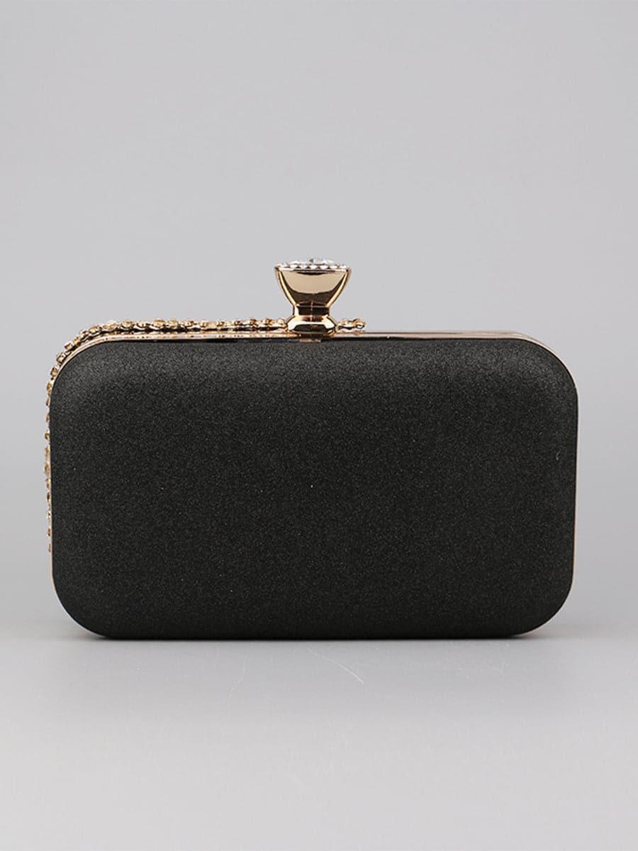 Inlay Rhinestone Evening Box Clutch Bags MNBF025 - MISS ORD