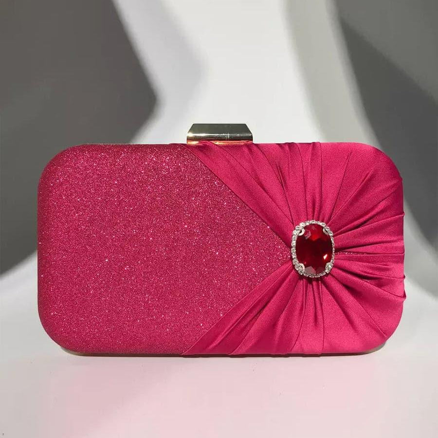 Inlaid Stone Clutch Bag MNBF080 - MISS ORD