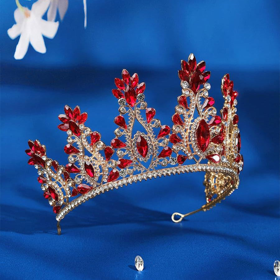 Inlay Stone Crystal Bride Crown Headpiece MHG0016 - MISS ORD