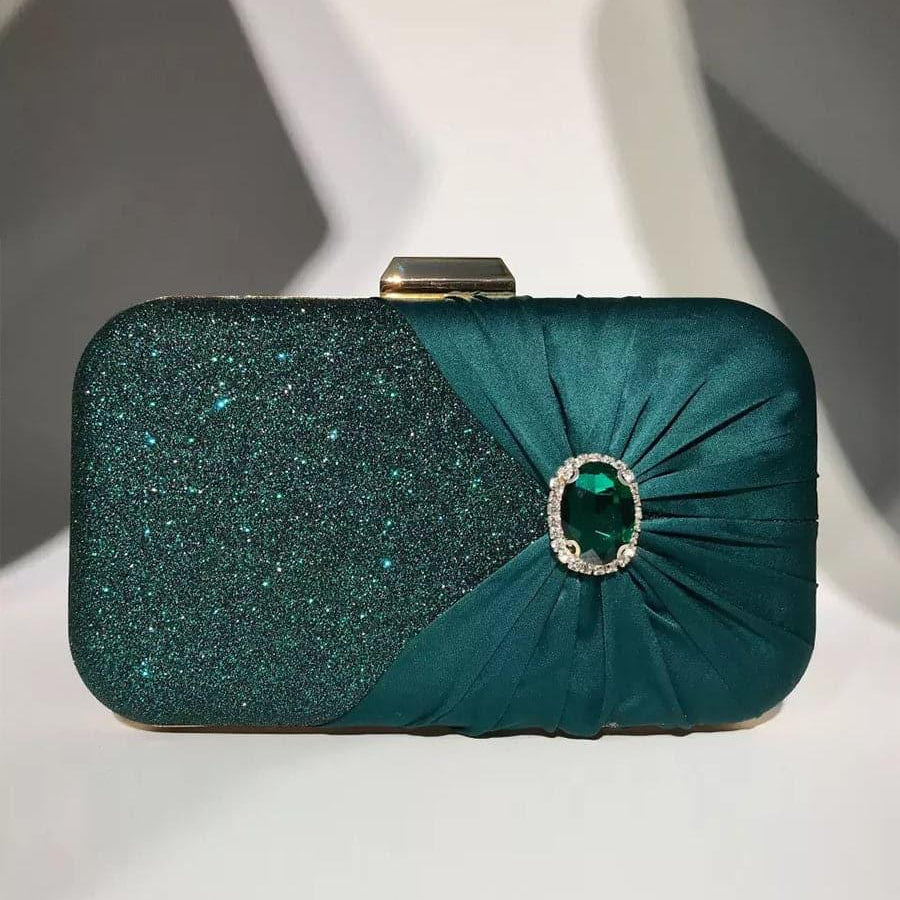 Inlaid Stone Clutch Bag MNBF080 - MISS ORD