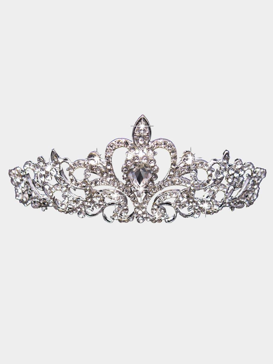 Pear Cut Stone Crown Wedding Headpieces MHG0012 - MISS ORD