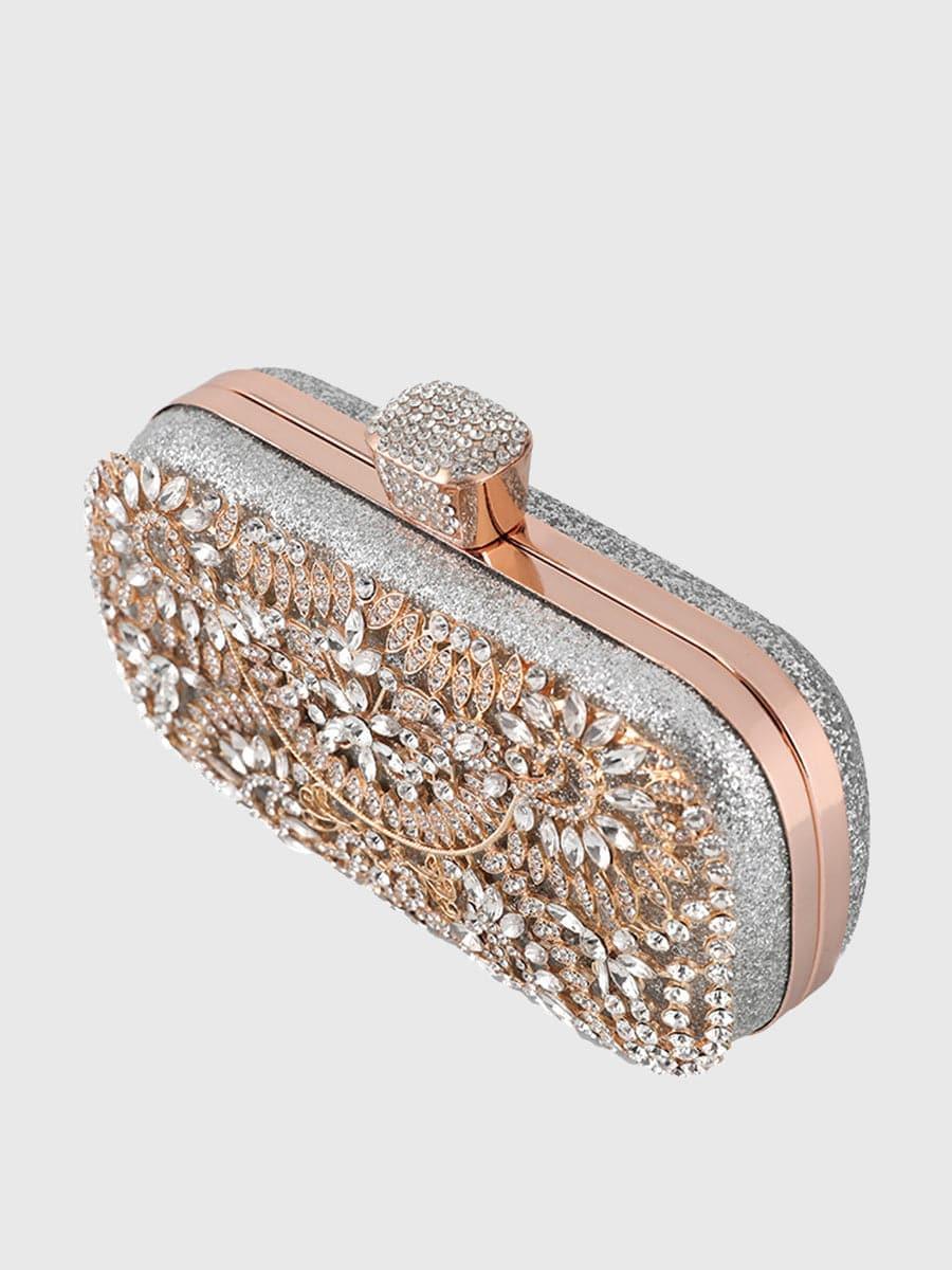Inlay Rhinestone Dinner Clutch Bag MNBF013 - MISS ORD