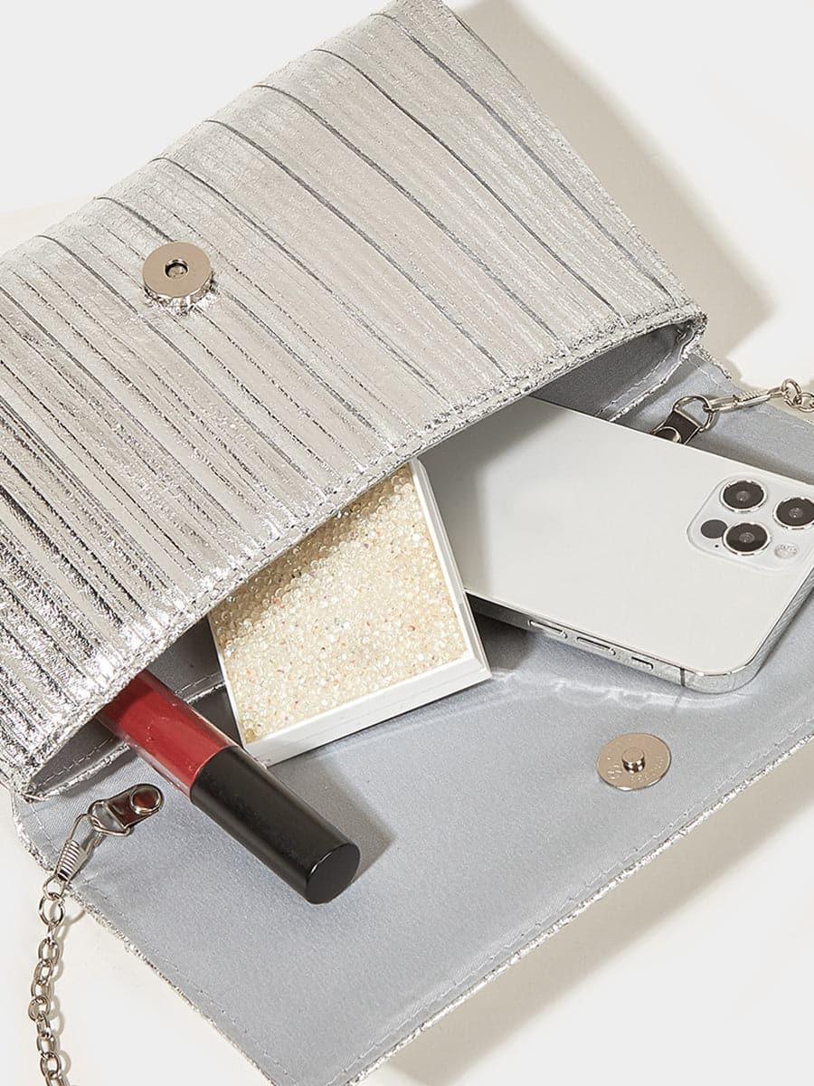 Gold Sparkle Clutch Bag MNBF082 - MISS ORD