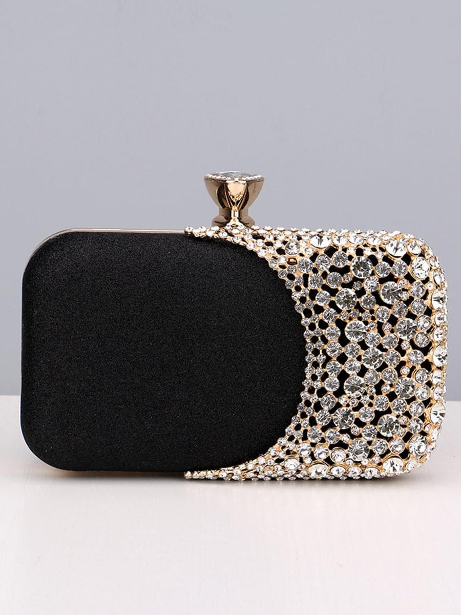 Inlay Rhinestone Evening Box Clutch Bags MNBF025 - MISS ORD