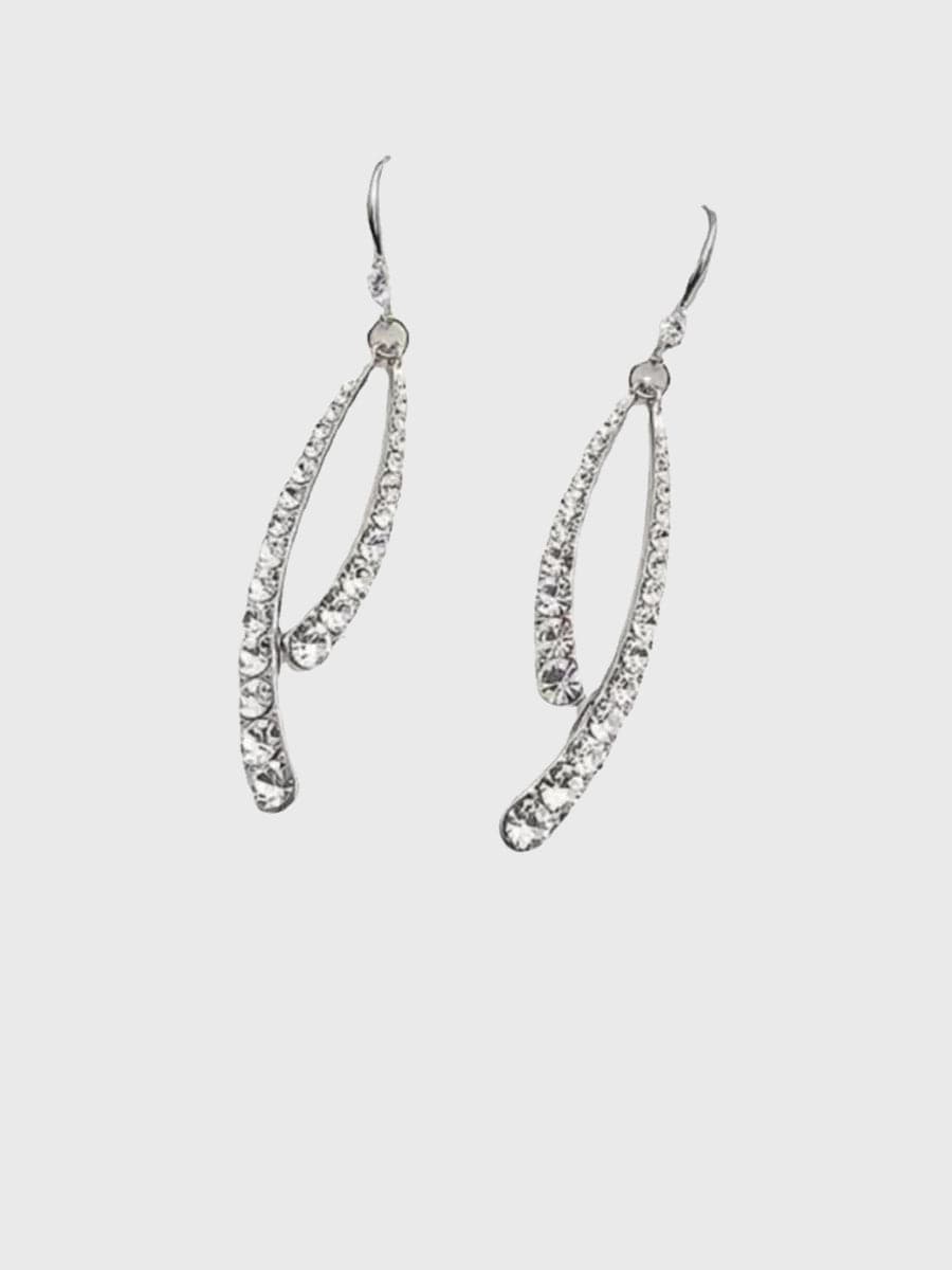 Inlay Stone Fishtail Earrings MSE101036 MISS ORD