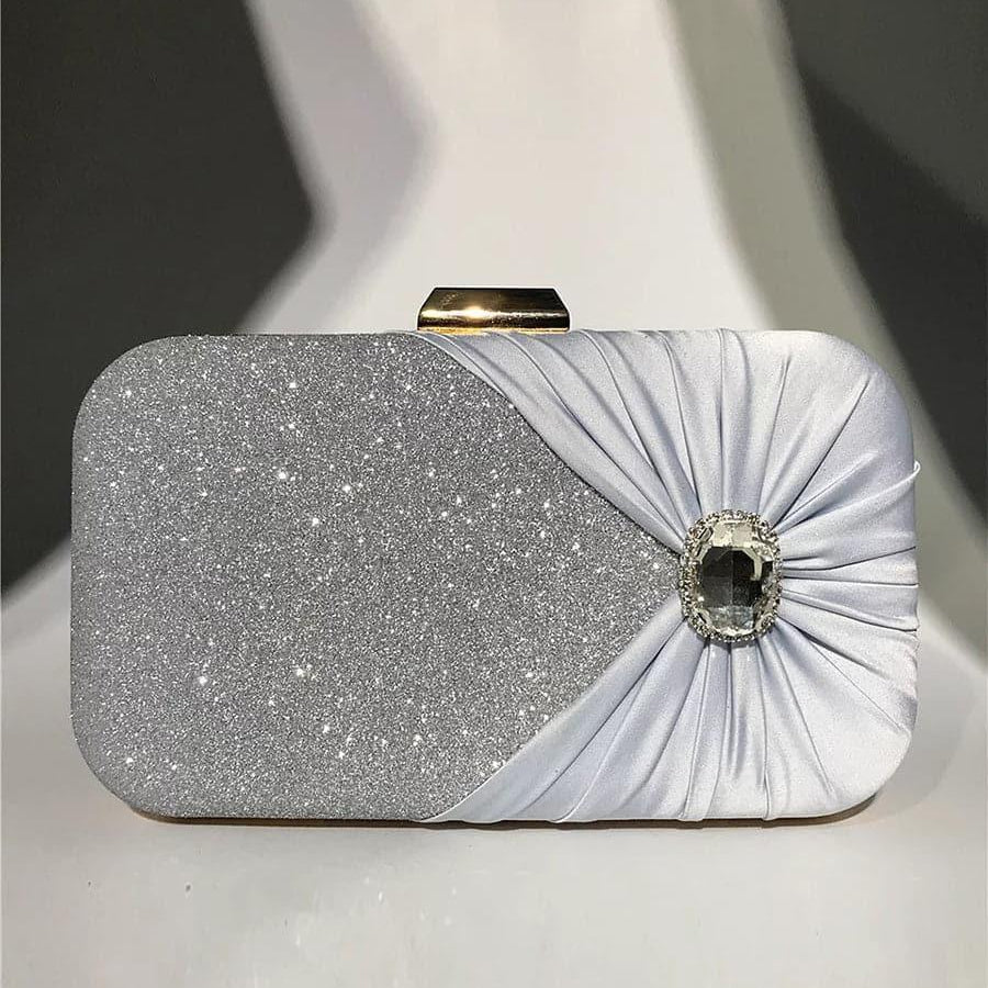 Inlaid Stone Clutch Bag MNBF080 - MISS ORD