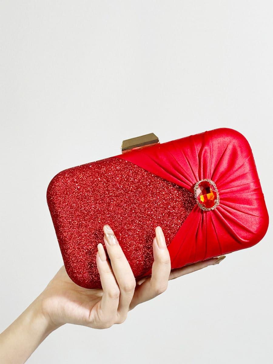 Inlaid Stone Clutch Bag MNBF080 - MISS ORD