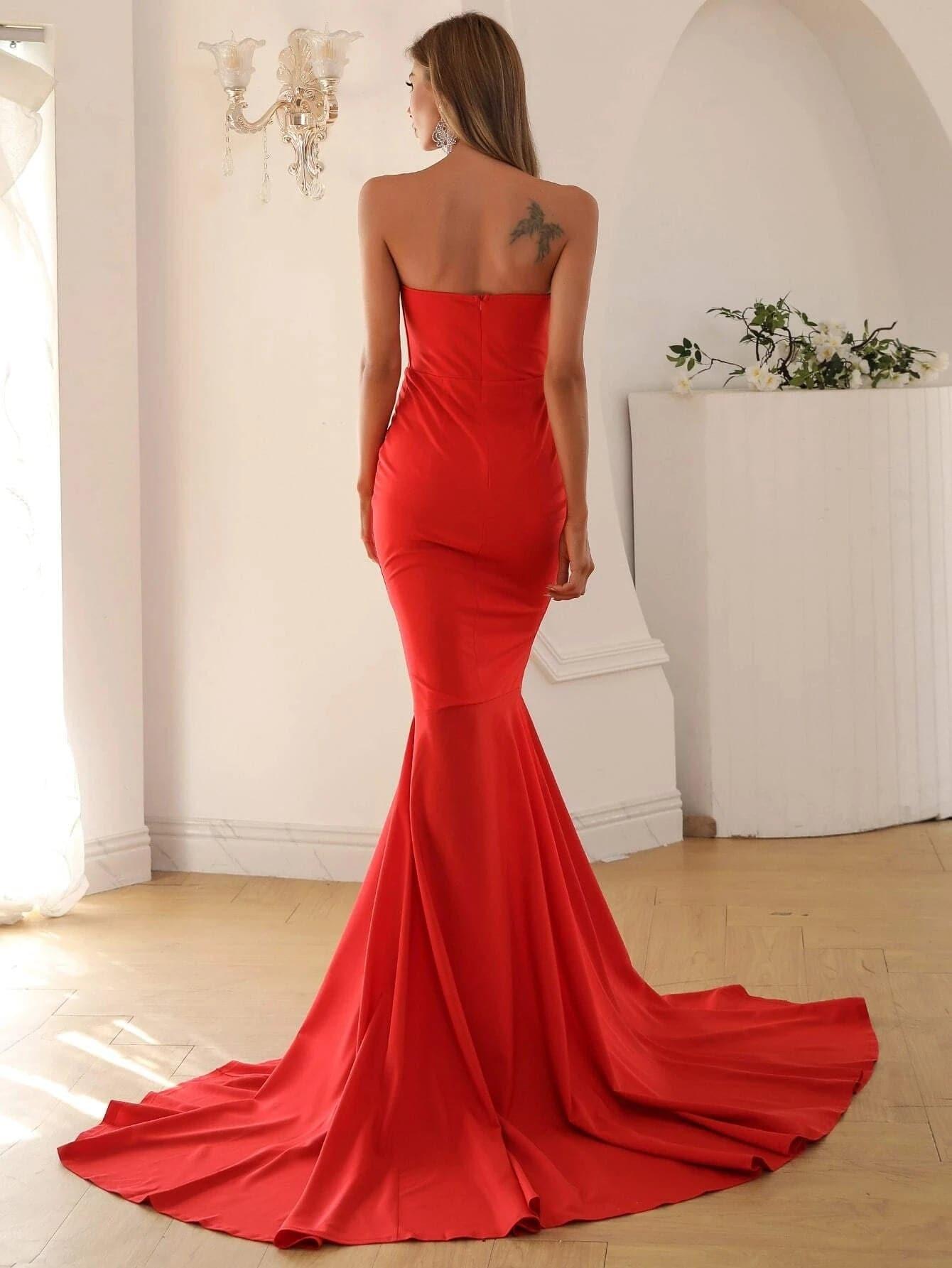 Strapless Mermaid Evening Dress FT1683 - MISS ORD