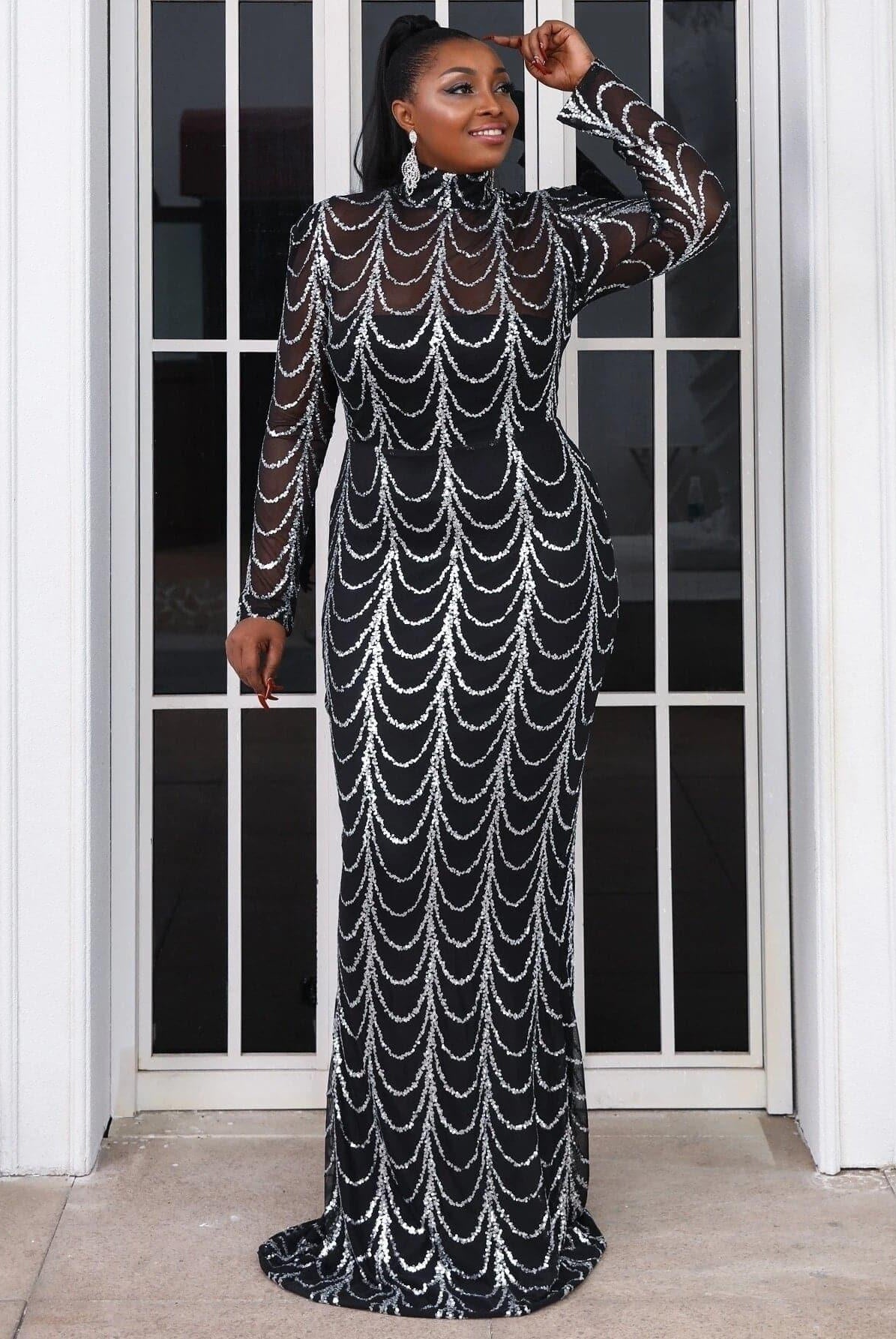 Plus Beads Chain Mermaid Prom Dress P0080 - MISS ORD