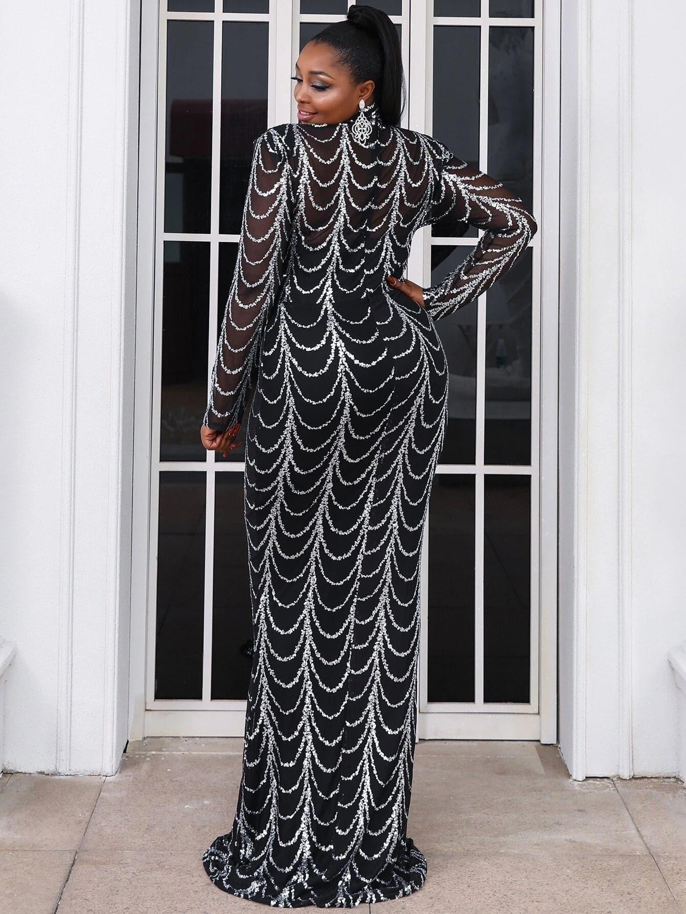 Plus Beads Chain Mermaid Prom Dress P0080 - MISS ORD