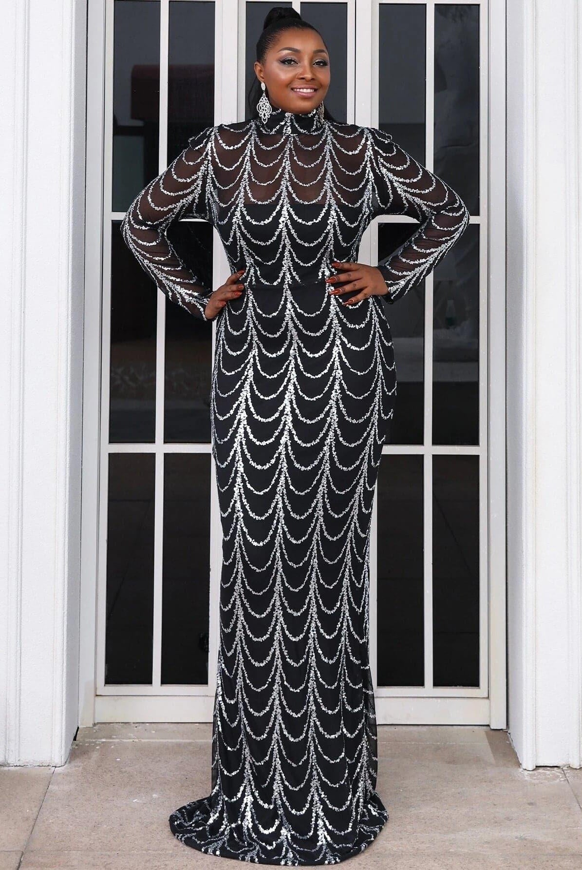Plus Beads Chain Mermaid Prom Dress P0080 - MISS ORD